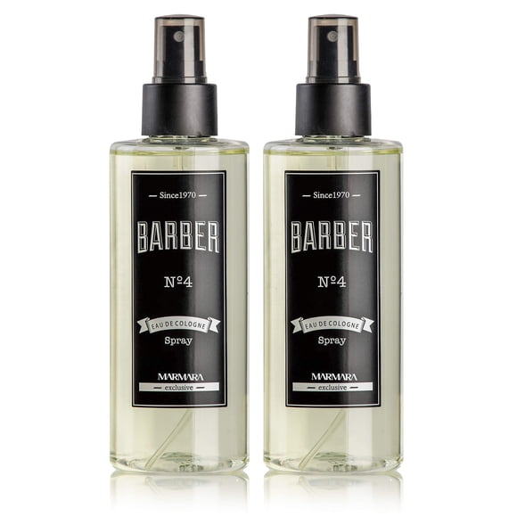 Colonia Barber Marmara No 4, color verde, 250 ml, 2 botellas