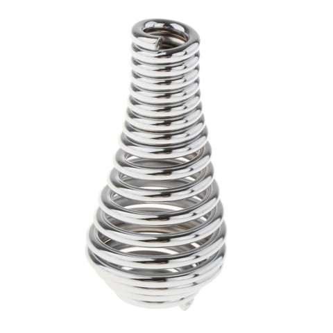 Magideal - Mango De Resorte Para Barbacoa, Mango De Estufa De Acero Resistente Al Desgaste, Fácil De Instalar, Resorte De Compresión Para Estufas De Leña, Hornos Plata 13X53Cm