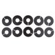 thumbnail image 4 of 10Pack Ropa Rack Size Dividers Armario Colgadores Redondos Dividers Black, 4 of 5