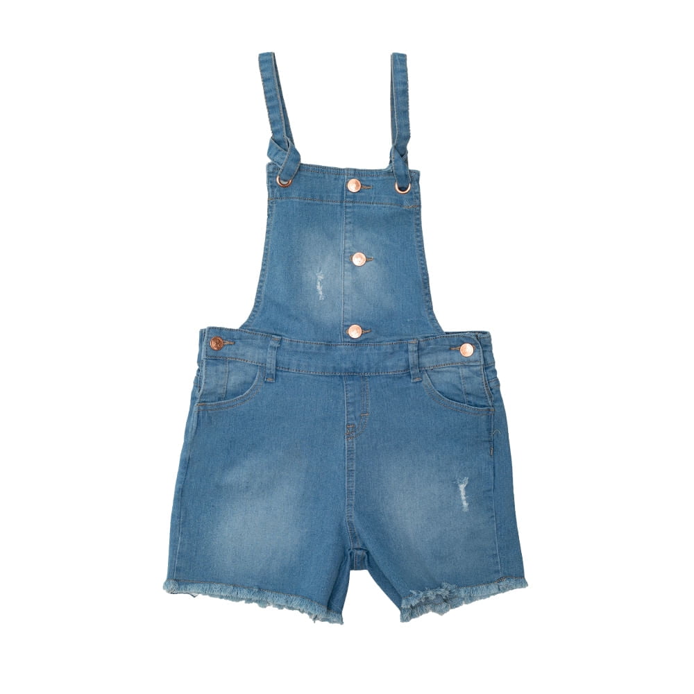 Jardinera Niña Denim Pillin