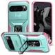 thumbnail image 1 of Funda Armada para Google Pixel 9 Pro XL con Tapa Deslizante y Soporte Magnético Giratorio Verde, 1 of 5