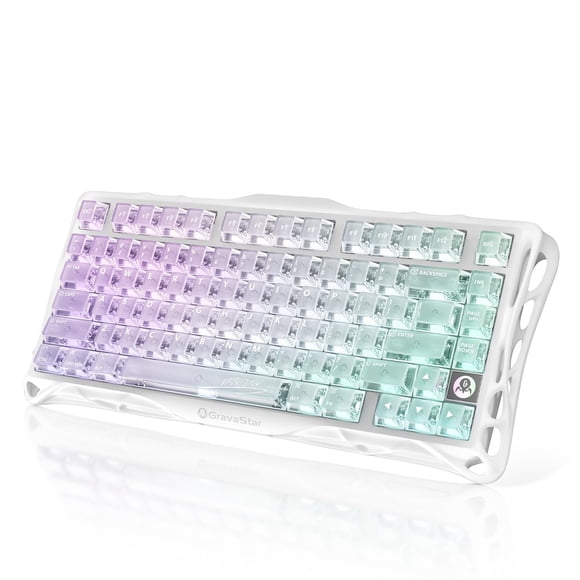 Teclado Gamer GravaStar Mercury K1 Lite 75% Inalámbrico RGB
