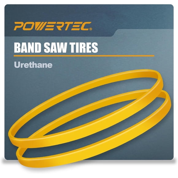 Neumáticos POWERTEC 71725 para sierra de cinta de 1 pulgada, 2 unidades