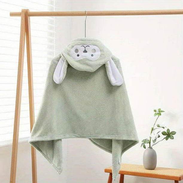 1pc Super Soft Baby Bathrobe with Hooded Rabbit Hood - Quick-Drying and Skin-Friendly for Spring and Autumn - Perfect for Newborns, Toddlers, and Girls and Boys - Long-Eared Rabbit Hood Wearable Bath