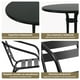 thumbnail image 4 of Set terraza 2 sillas acero + Mesa acero Negro 70x60 cm, 4 of 5
