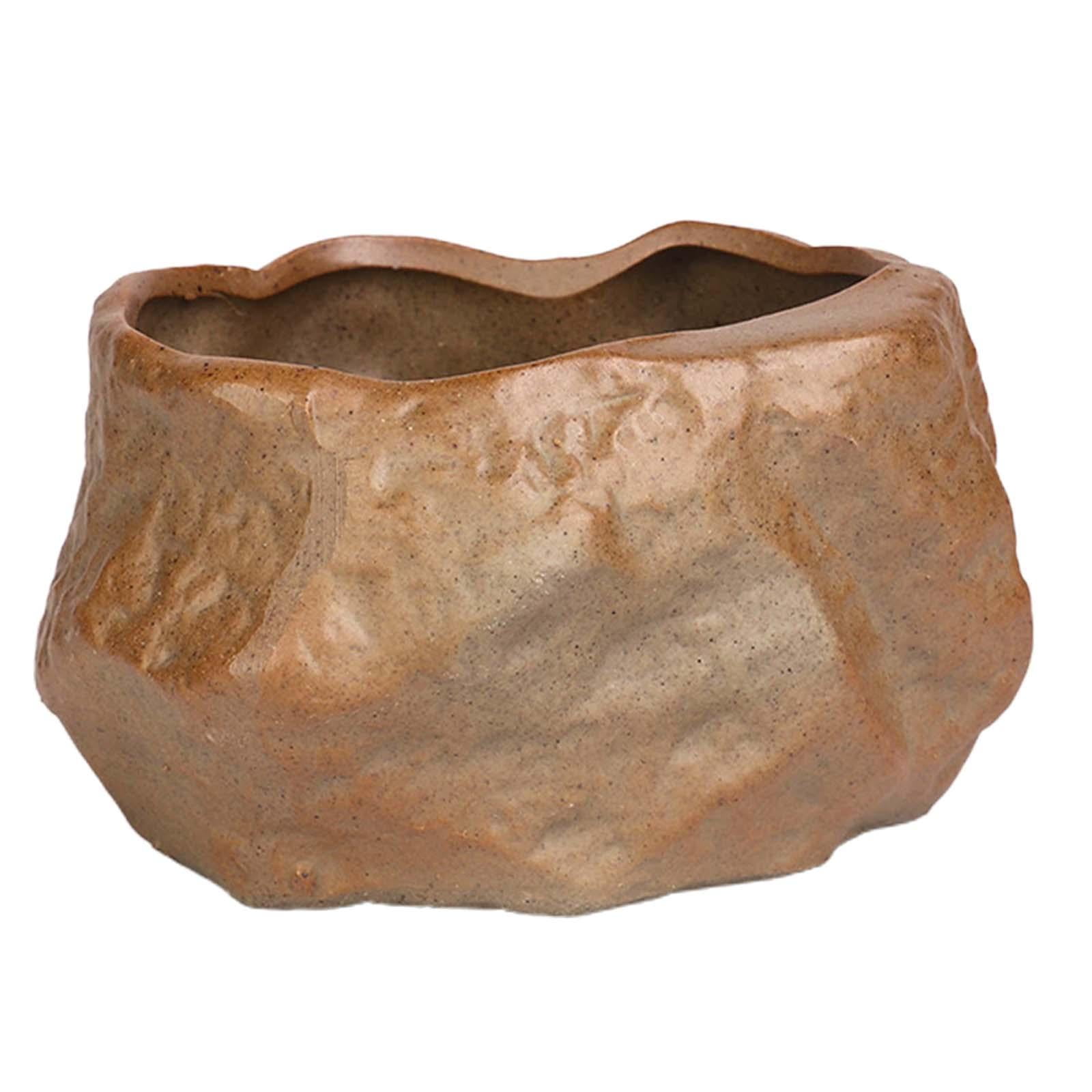 Ioensy - Titulares De Plantas Con Forma De Piedra De Maceta Suculenta De Cerámica Para Festival Boda Estilo Interior D Y Grande