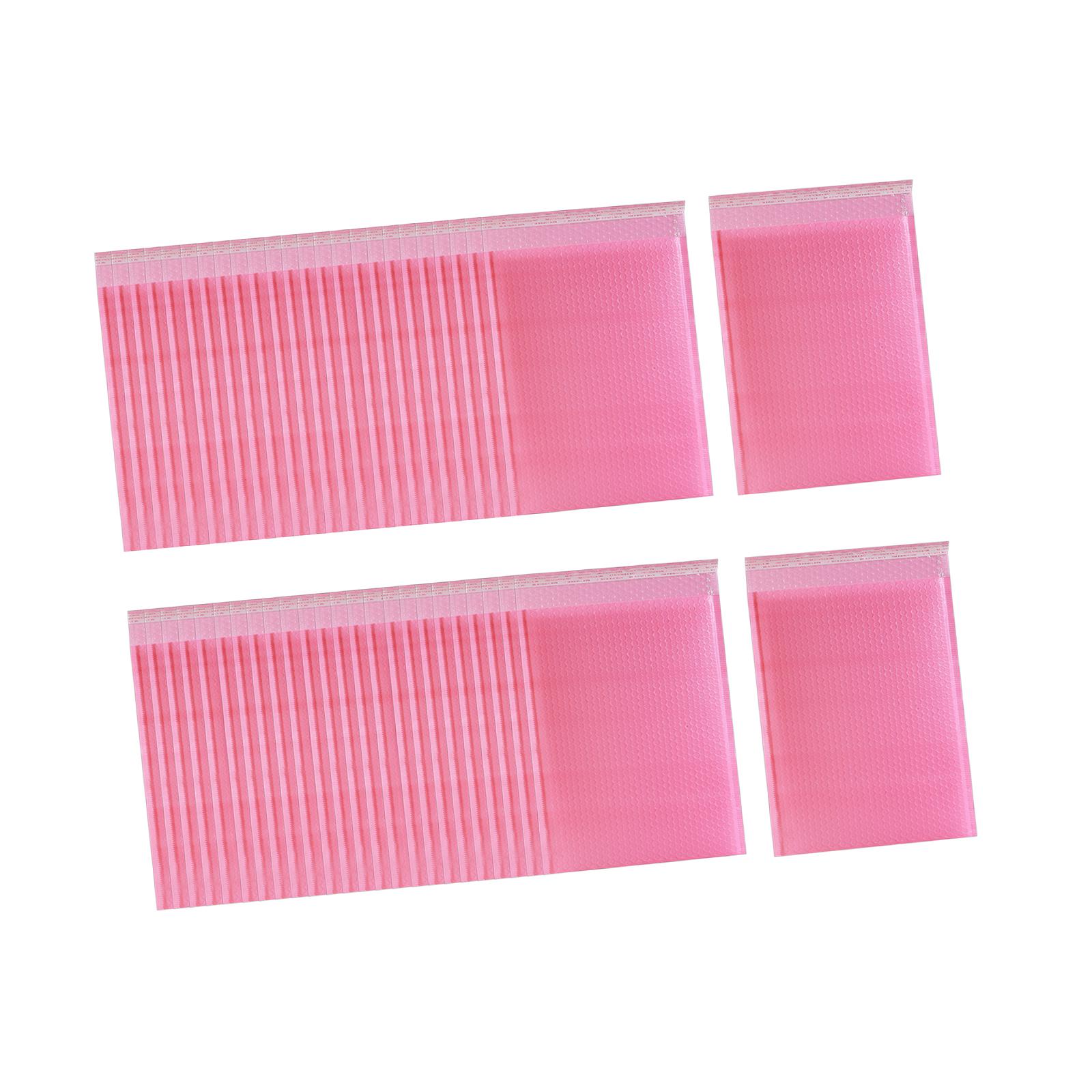 Magideal - 50 Sobres De Burbujas De 8,5 X 12 Pulgadas, Fáciles De Usar, Autosellables, Portátiles. Rosa