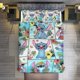 thumbnail image 1 of Rainforest Stitch 3 Pieces Duvet Cover Set Full Size Super Soft Fade Resistant Microfiber, 1 of 4