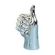 thumbnail image 3 of Estatua De Gesto De Mano Escultura De Mano Creativa Para Decoración De Centro De Mesa De Hogar Pulgar Arriba Argent, 3 of 3