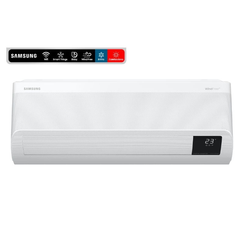 Samsung - Aire Acondicionado Y Calefactor Ar09Bseamwk/Zs 9000 Btu Blanco