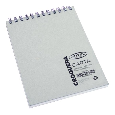 Croquera Carta Doble Faz 50 Hojas Artel