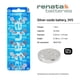 thumbnail image 2 of Pilas de reloj Renata 395 SR927SW, 1,55 V, óxido de plata (2 unidades), 2 of 7