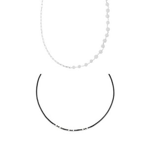 Zazü - Pack Collar Yanay Piedra Luna Negro Talla Única