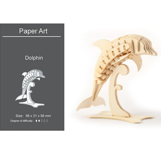 1Pc 3D Puzzle Animal Assembly Kit Decoration DIY Sculpture Model Home Office Ornament Creative Love Pet Assembly Toy Gift