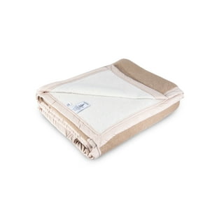 El Castillo - Frazada 70% Lana, 30% Acrílico Beige 2,5 Plazas