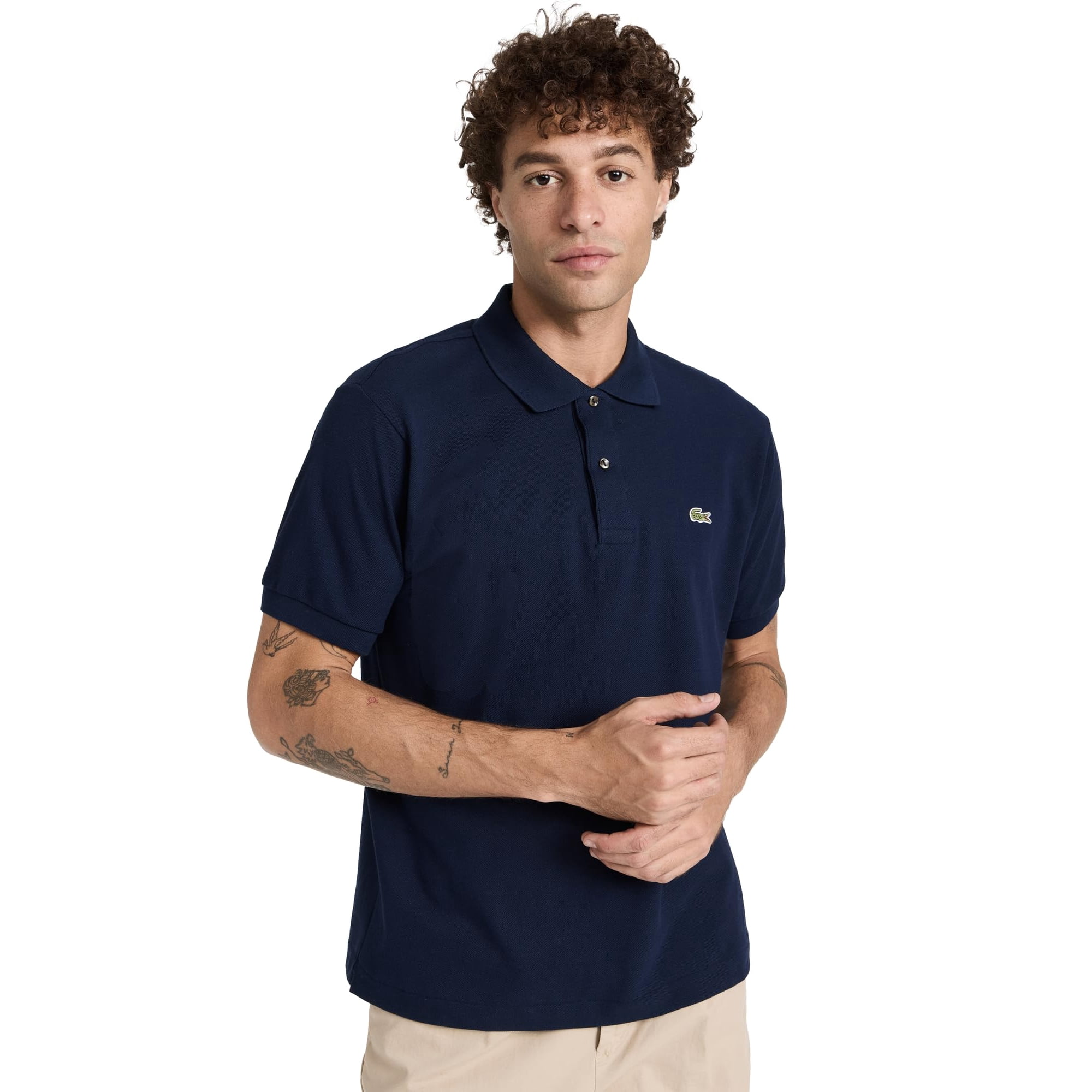 Camisa Lacoste L.12.12 Polo Classic Fit Azul Marino Xl