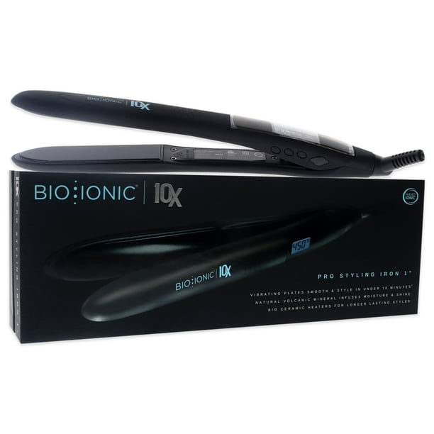 Plancha De Peinado Profesional 10x Negra De Para Mujeres