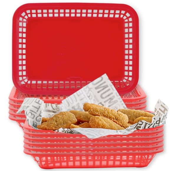 Cesta Tablecraft C1077R Roja - Pack de 12 - Duradera