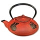 thumbnail image 1 of Tetera de hierro fundido roja Feng Shui Import, 1 of 1