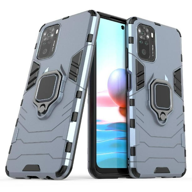 FOXDOCK Funda Antigolpes para Xiaomi Redmi Note 10 4G – Protección Total con Soporte y Diseño Robusto