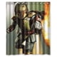 thumbnail image 1 of Cortina de ducha con casco de Boba Fett de Star Wars, juego de cortinas de baño con ganchos, tamaño 60 x 72 pulgadas, 1 of 3