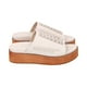 thumbnail image 3 of Sandalia Mujer Beige Plataforma Kika Police, 3 of 6