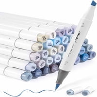 Ohuhu 36 Marcadores Alcohol Tonos Grises Pincel&Biselada