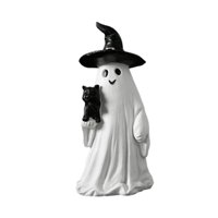 Magideal - Escultura De Fantasma Para Halloween, Adorno De Escritorio, Figura Coleccionable En Resina, 3 X 2,7 X , Blanco