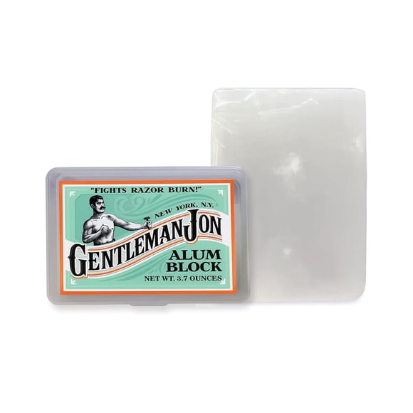 Bloque de Alumbre Gentleman Jon 105 g 3.7 oz 100% con Estuche