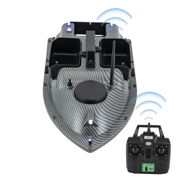 Barco Cebo RC MIOUYTRT 600 m GPS Doble Batería Carga 4.4 kg