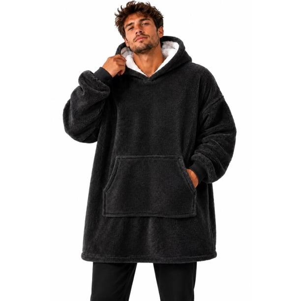 Poleron Felpa Capucha Manta Polar Invierno Unisex Talla Unic