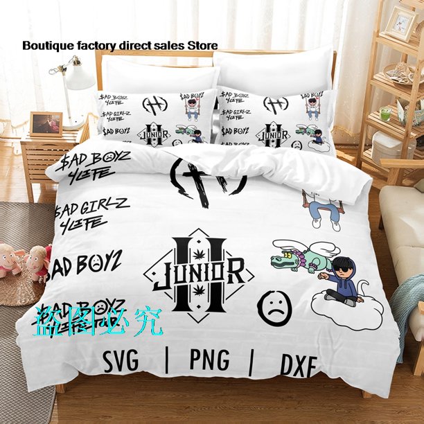 Junior H Sad Boyz Bedding Set Single Twin Full Queen King Size Bed Set Adult Kid Bedroom Duvetcover Sets parure de lit BedBed Sheets