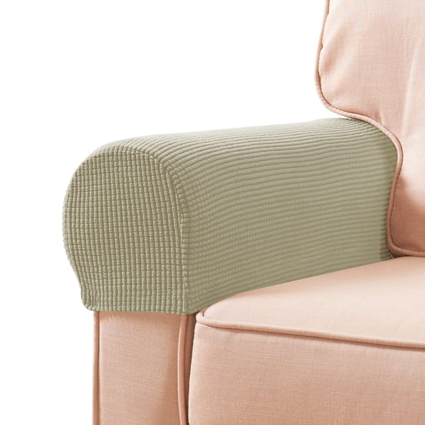 Fundas elásticas para reposabrazos de licra para sillas, sofás, sillones, reclinables, con pasadores giratorios, 2 unidades