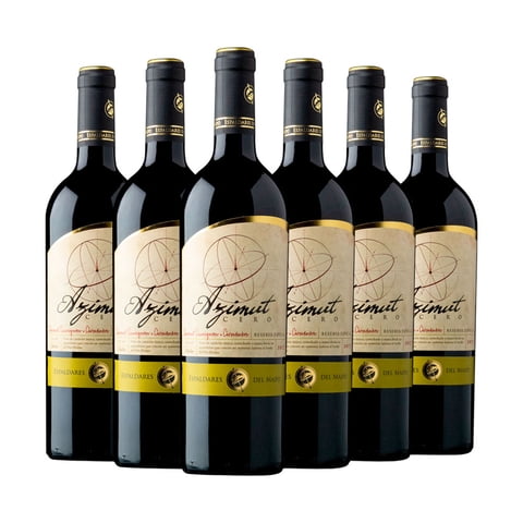Espaldares Del Maipo - Caja X6 Vino Azimut Cero Reserva Cabernet/Carmenere
