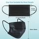 thumbnail image 5 of Mascarillas desechables AKGK, 100 unidades, 3 capas, negras (no tejidas), 5 of 8