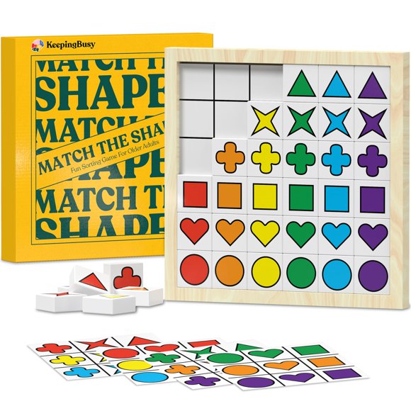 Juego de mesa Keeping Busy Match The Shapes for Dementia