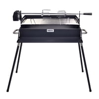 Parrilla Carbón Wayu Altura Ajustable Spiedo Alta Calidad