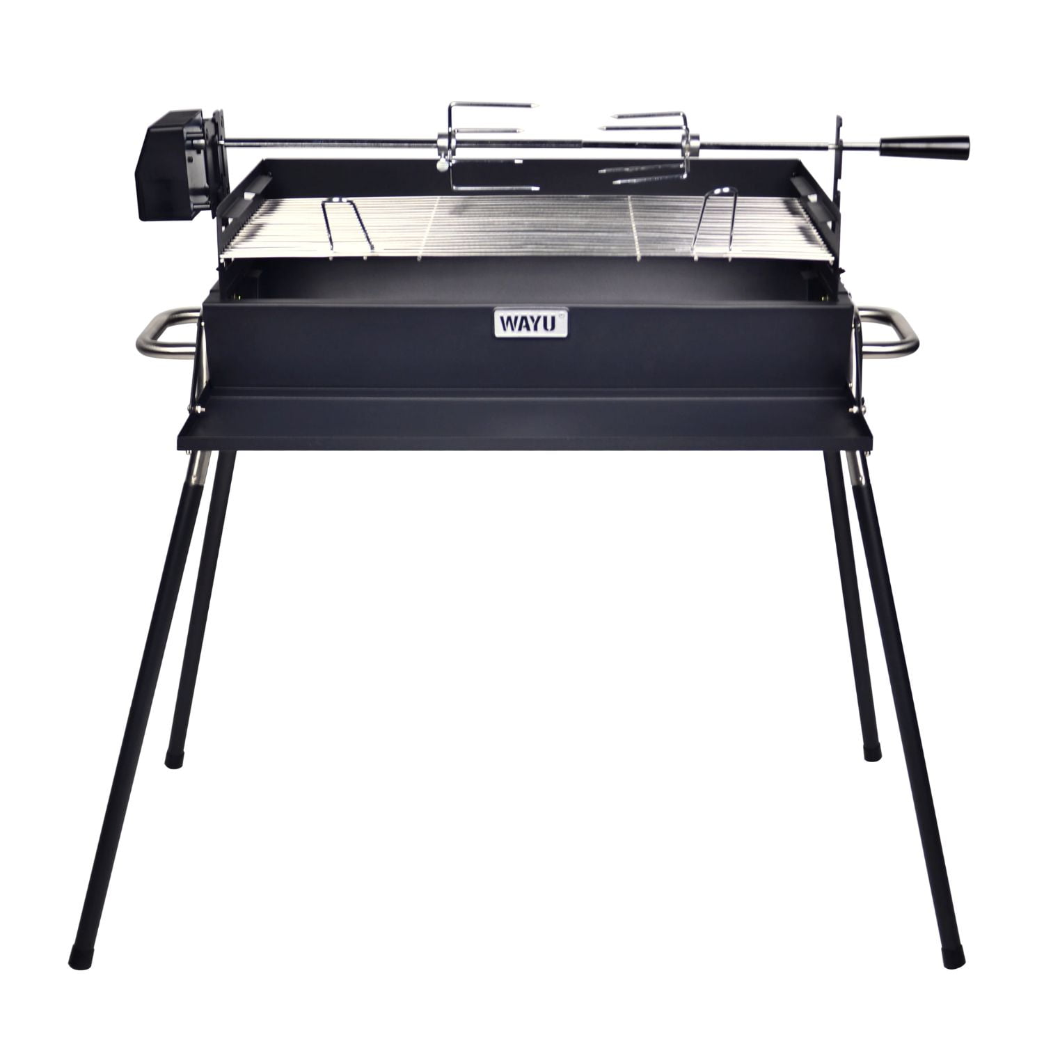 Parrilla Carbón Wayu Altura Ajustable Spiedo Alta Calidad