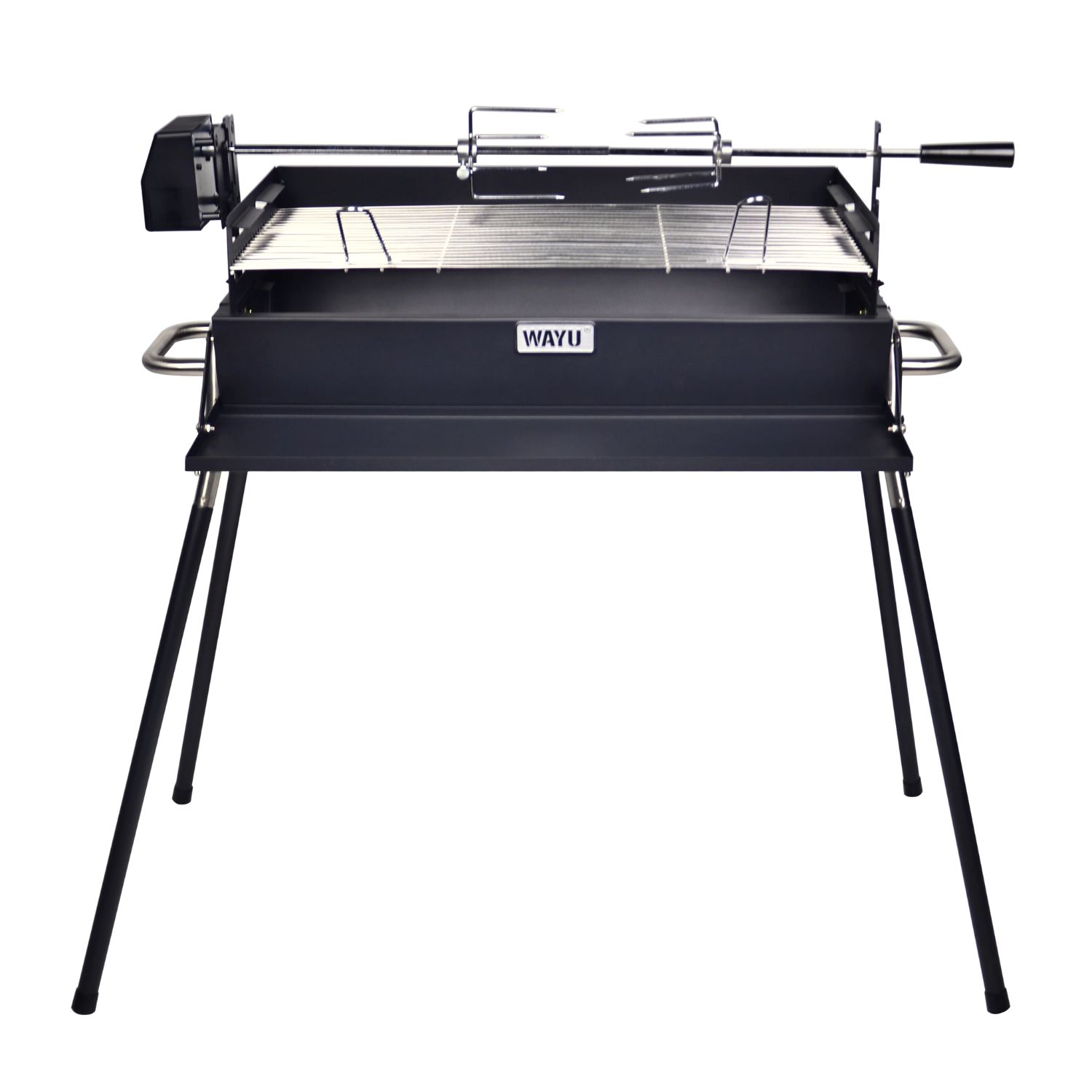Parrilla Carbón Wayu Altura Ajustable Spiedo Alta Calidad