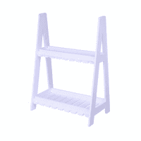 Baima - Estante Escalera Blanco 53Cm | Repisa Decorativa 2 Niveles