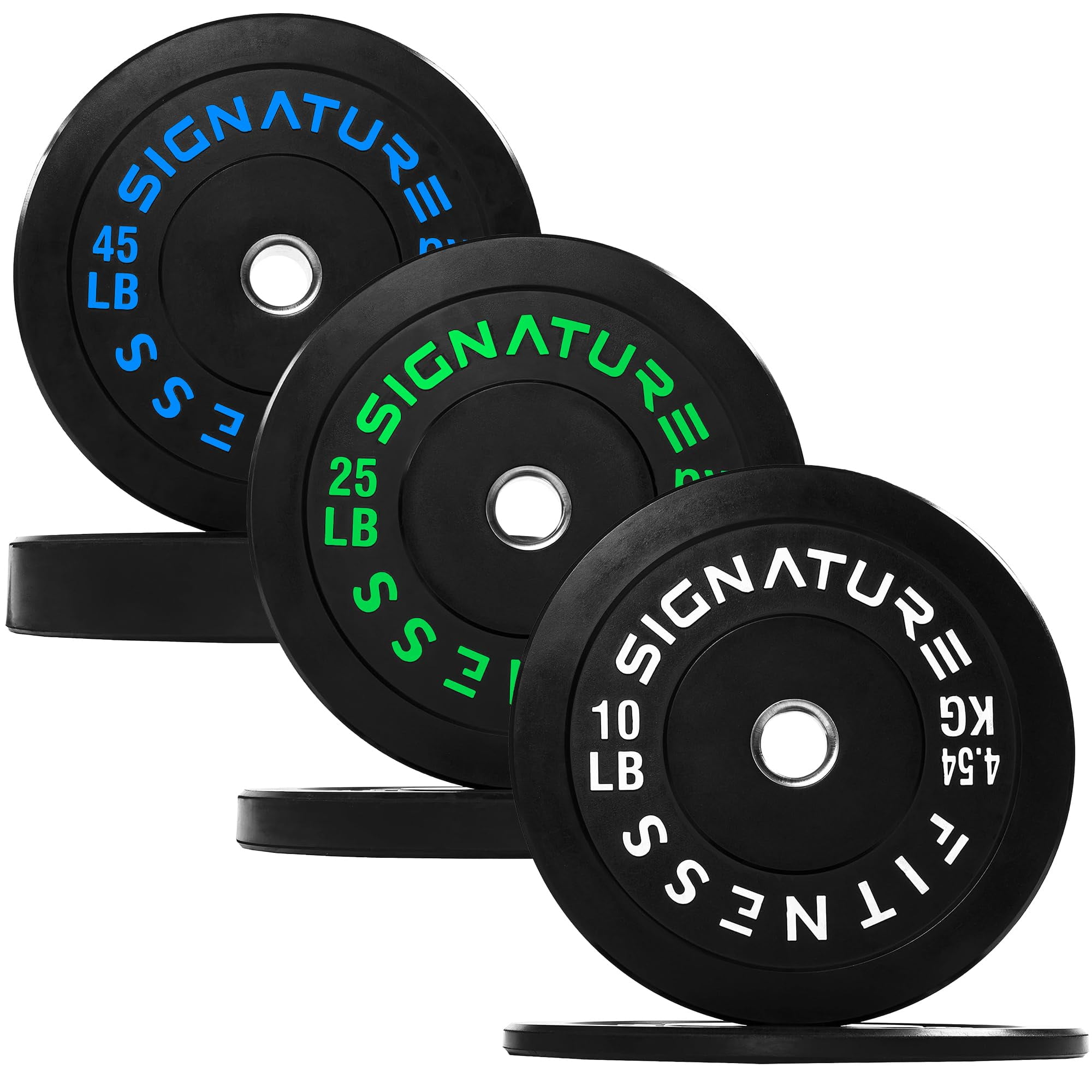 Juego De Placas Protectoras Olímpicas Fitvids 160 Libras (10 Libras, 25 Libras, 45 Libras)