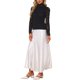 thumbnail image 2 of INSPIRE CHIC Blusa Floral de Encaje Básica de Otoño Invierno 2025 para Mujer con Manga Larga y Cuello con Volantes M Negro, 2 of 5