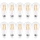 thumbnail image 1 of Bombillas LED Edison GvVooHome E26, 6 W, 600 lm, 2700 K, regulables, paquete de 10, 1 of 7