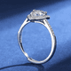 thumbnail image 4 of Anillos de Corazón Ajustables para Mujer de 1 a 2 Uds Color D VVS1 Anillos de Compromiso y Boda de Moissanita, Anillos de Diamante de Moissanita Corte Redondo con Certificado y Caja de Joyería, 4 of 8