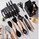 thumbnail image 2 of Juego de Utensilios de Cocina de 19 piezas con Base y Tabla de Cortar, 2 of 7
