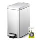 thumbnail image 1 of Cubo de basura EKO 10 L acero inoxidable con cierre suave color plata, 1 of 9