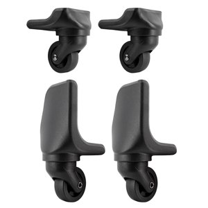 Bothyi - Ruedas De Equipaje De Repuesto De Rotación De 360 Grados 4X Duraderas Para Reparación Negro