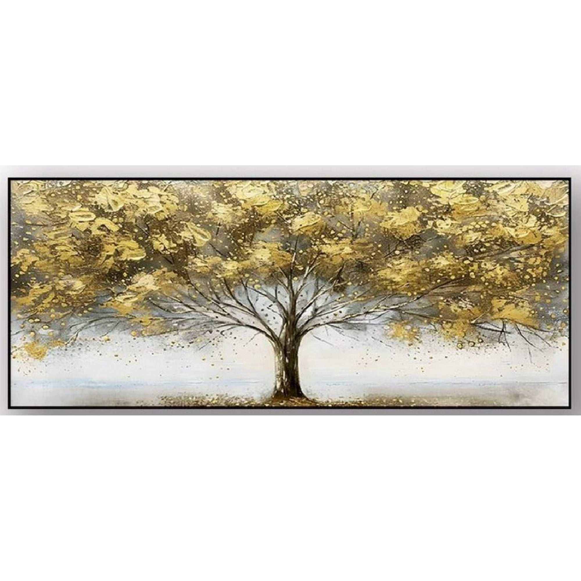 Decostilo - Cuadro Colgante Árbol Dorado 60x120cm