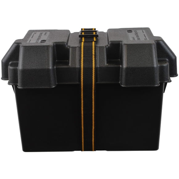 Caja de baterías para barcos marinos Attwood Power Guard Series 27, negra