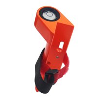 Magideal - Instrumento De Medición Portátil, Nivel De Varilla De Grado De Aluminio, Con Nivel De Burbuja, Nivelador De Varilla De Fibra De Carbono De Varilla Red , Naranja